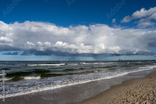 Unwetter an der Ostsee  Zinnowitz Insel Usedom