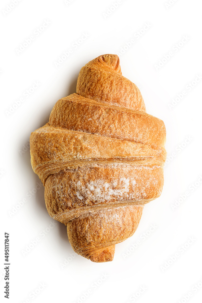 Croissant isolated on a white background. Croissant isolated on a white background.