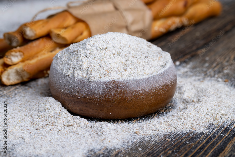fresh delicious bread made from flour and other natural products fresh delicious bread made from flour and other natural products