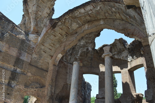 The ruins of Villa Adriana, Tivoli Italy

