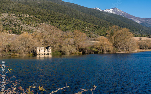 Wallpaper Mural The idyllic Capodacqua Lake near Capestrano. Province of l'Aquila, Abruzzo, Italy. Torontodigital.ca