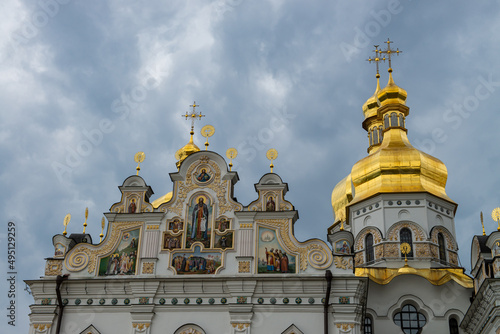 Dormition Cathedral of ancient cave monastery of Kyiv Pechersk Lavra in Kyiv, the capital of Ukraine photo