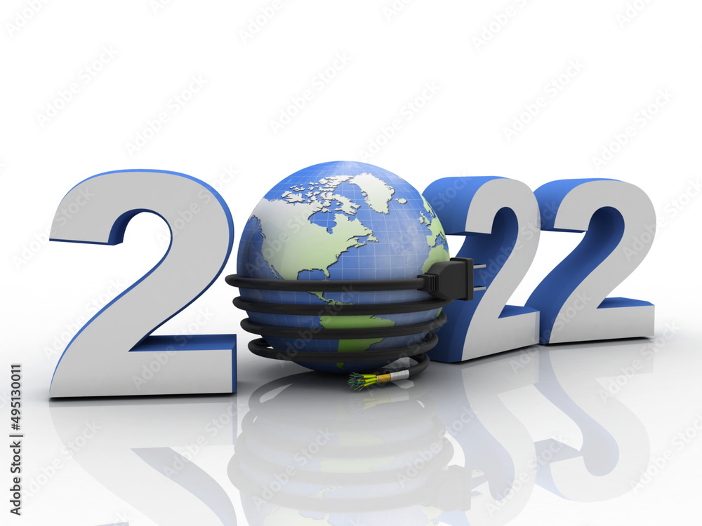 3d rendering charger cable protection globe with 2022 3d rendering charger cable protection globe with 2022