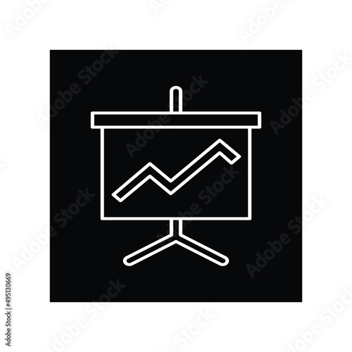 Presentation icon vector illustration