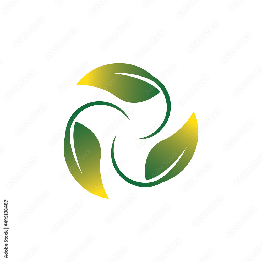 leaf logo vector template symbol and design icon leaf logo vector template symbol and design icon