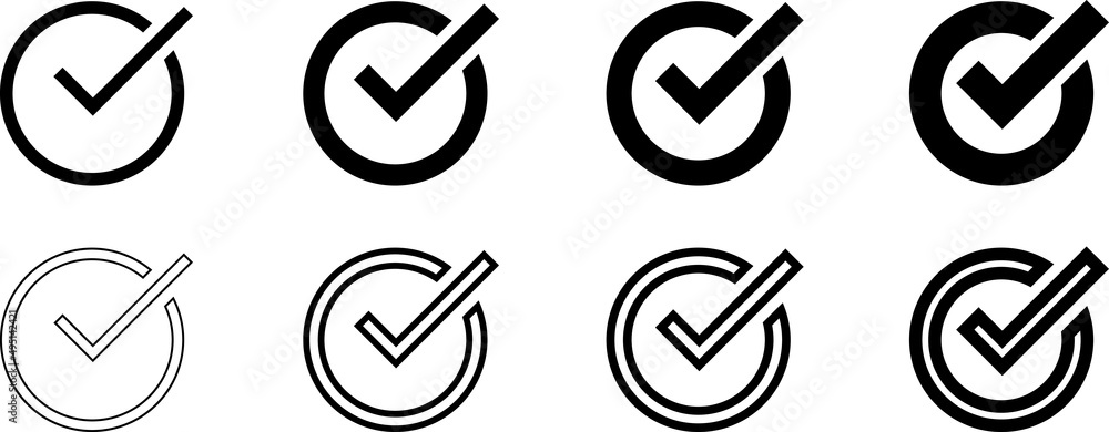 black confirm vector icons set. Confirm icon. black confirm vector icons. circle tick approved icon. Approval check icon black confirm vector icons set. Confirm icon. black confirm vector icons. circle tick approved icon. Approval check icon