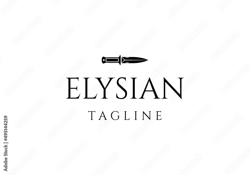 dagger logo design. logo template dagger logo design. logo template