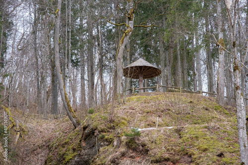 A little tea house hidden in a forest  a perfect place to take a well deserved break