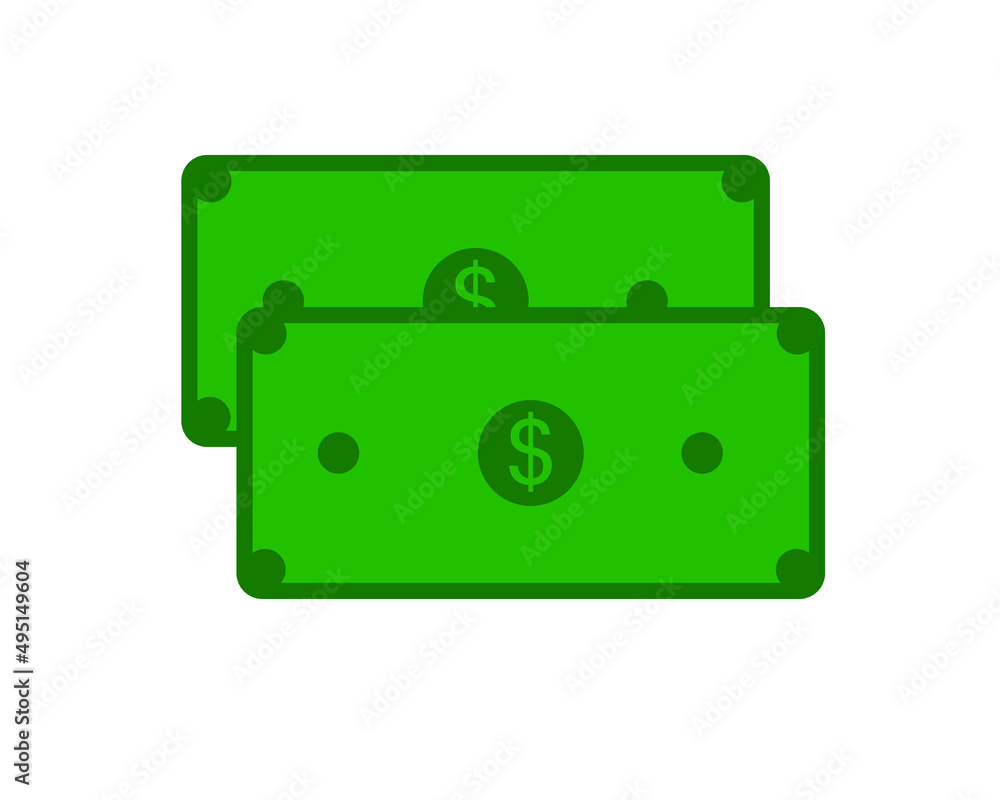 dollar banknote vector with money dollar sign for finance and banking