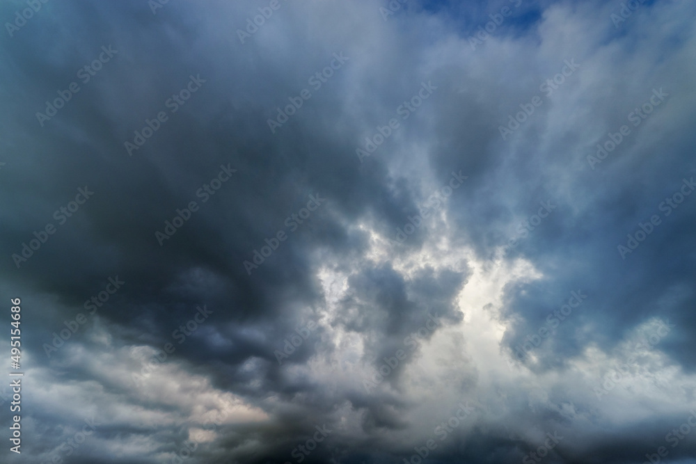 Colorful clouds in the dark sky. Colorful clouds in the dark sky.