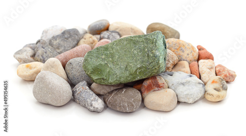 Pile of colorful stones.