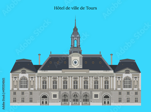 Hôtel de ville de Tours
 Tours City Hall, France