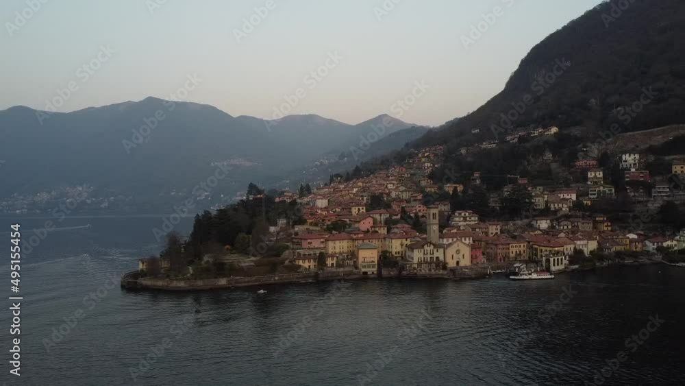 Landscape of Torno a village on Lake Como Landscape of Torno a village on Lake Como