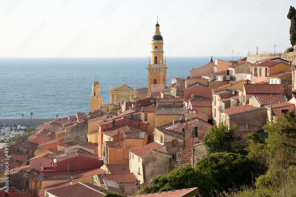 Fototapeta premium sur les hauteurs de Menton - Alpes-Maritimes