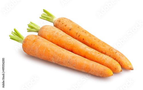 carrot path isolated on white
