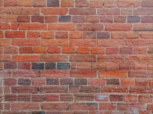 red brick wall