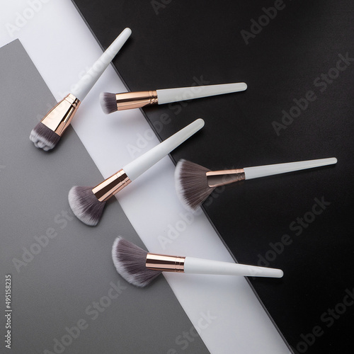 makeup brushes beauty cosmetic care photo