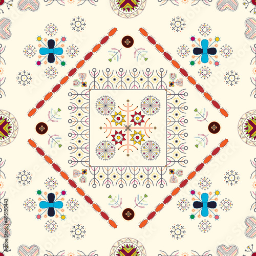 Mulgi folk art pattern 3 photo