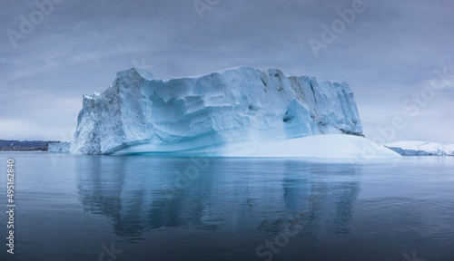 whimsical textures and shapes of the icebergs photo