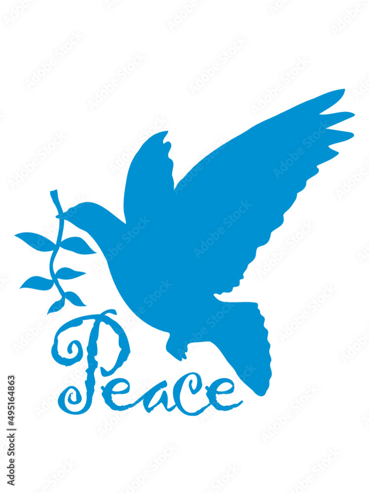 Fototapeta premium Design Peace Olivenzweig