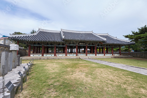Government Offices of Geoje-hyeon in Geoje-si, South Korea. The Government office was built in the Joseon Dynasty. 