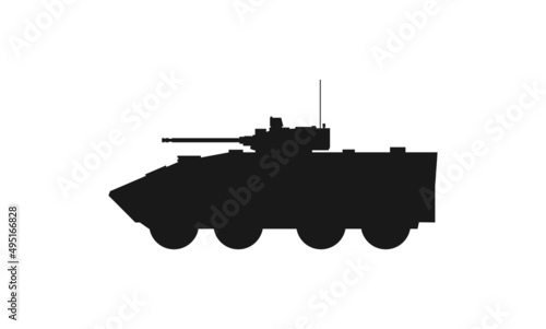 armoured fighting vehicle icon. war and army symbol. vector image for military concepts, infographics and web design