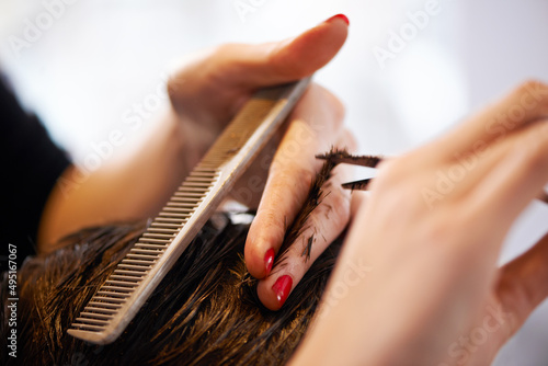 Maintenance for men. Closeup shot of a man having his hair cut.