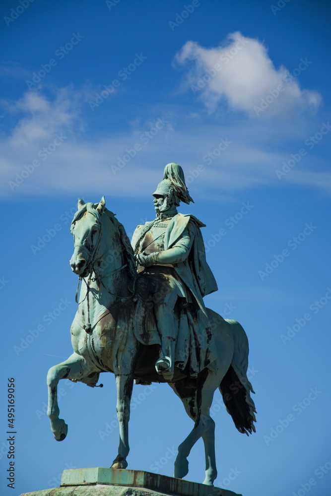 Wilhelm II horse statue in Cologne ,Koln, Germany ,13 may, 2017