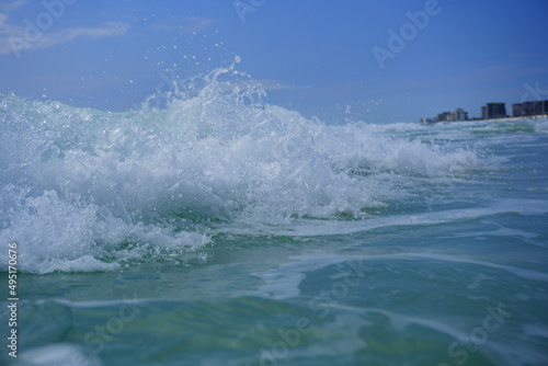 waves on the beach