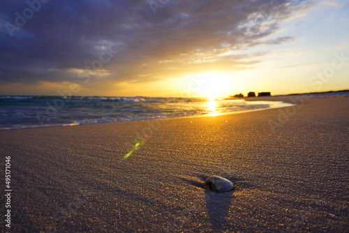 sunset on the beach