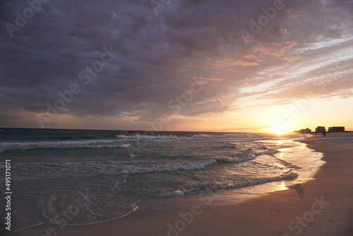 sunset on the beach