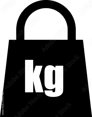 Weight kg icon vector illustration on white background..eps
