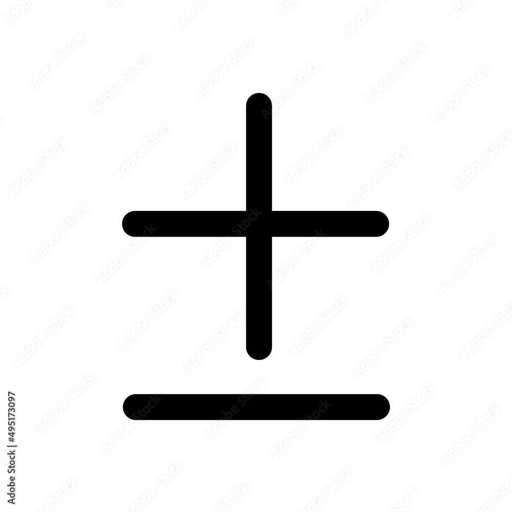plus and minus symbol. plus and minus icon vector plus and minus symbol. plus and minus icon vector