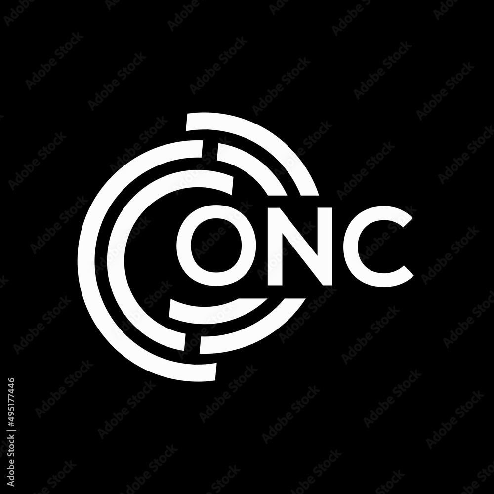 ONC letter logo design on Black background. ONC creative initials letter logo concept. ONC letter design. ONC letter logo design on Black background. ONC creative initials letter logo concept. ONC letter design.