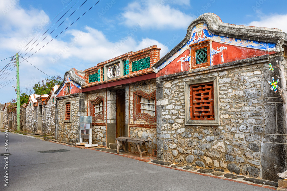 The traditional buildings in Penghu, Taiwan