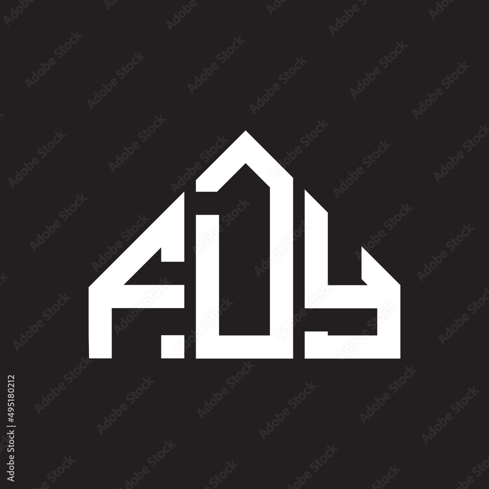 FDY letter logo design on Black background. FDY creative initials letter logo concept. FDY letter design. FDY letter logo design on Black background. FDY creative initials letter logo concept. FDY letter design.