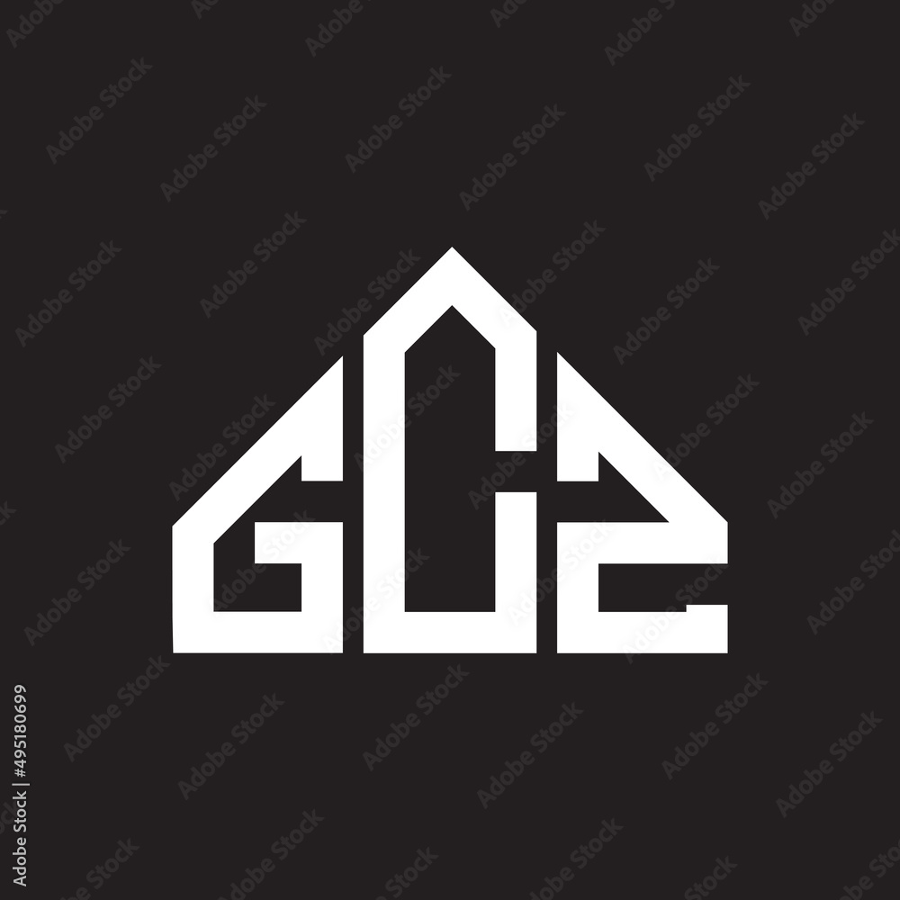 GCZ letter logo design on Black background. GCZ creative initials letter logo concept. GCZ letter design. GCZ letter logo design on Black background. GCZ creative initials letter logo concept. GCZ letter design.