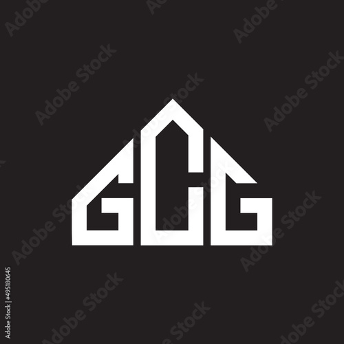 GCG letter logo design on Black background. GCG creative initials letter logo concept. GCG letter design. 