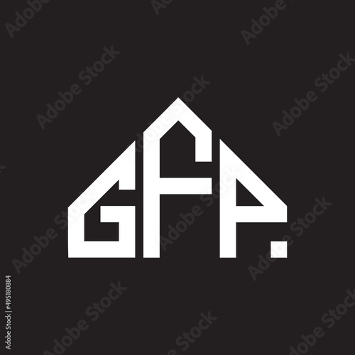 GFP letter logo design on Black background. GFP creative initials letter logo concept. GFP letter design. 