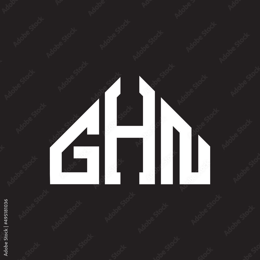 GHN letter logo design on Black background. GHN creative initials letter logo concept. GHN letter design. GHN letter logo design on Black background. GHN creative initials letter logo concept. GHN letter design.