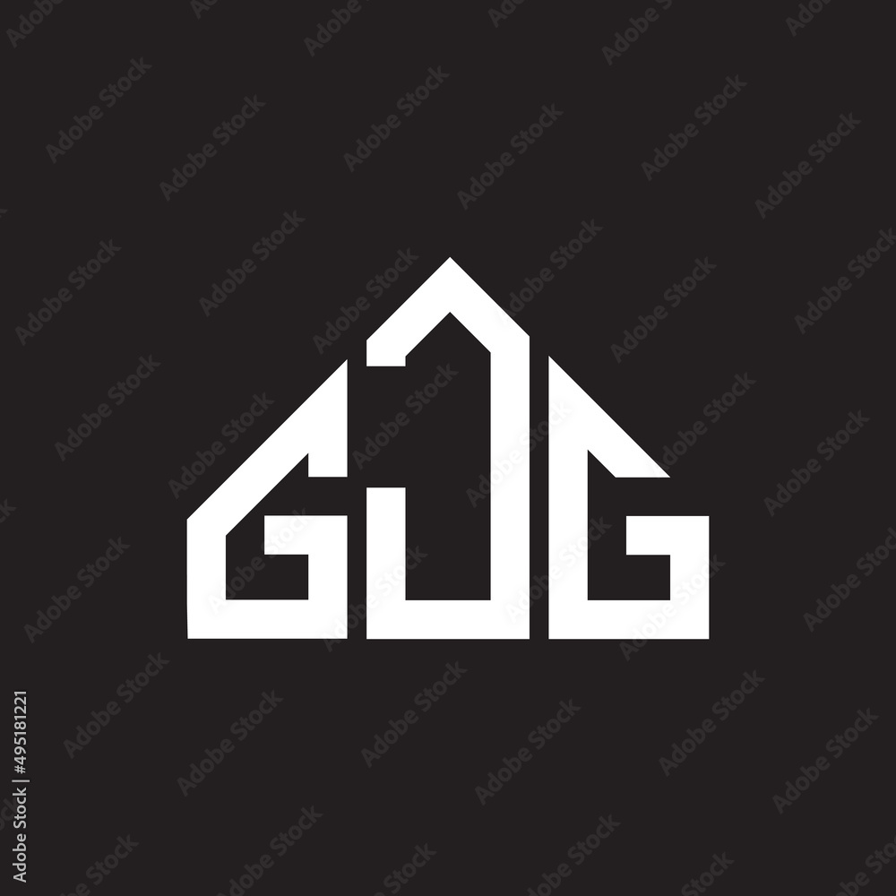 GJG letter logo design on Black background. GJG creative initials letter logo concept. GJG letter design. GJG letter logo design on Black background. GJG creative initials letter logo concept. GJG letter design.