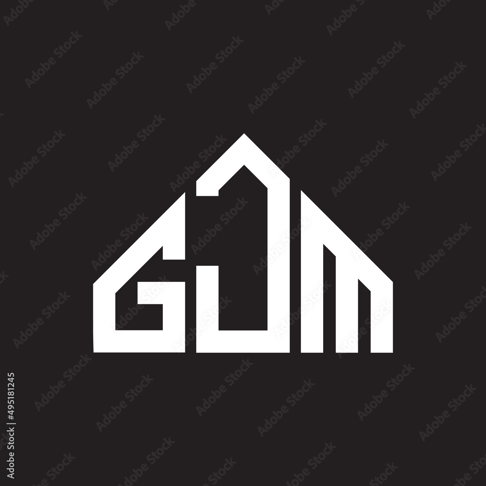 GJM letter logo design on Black background. GJM creative initials letter logo concept. GJM letter design. GJM letter logo design on Black background. GJM creative initials letter logo concept. GJM letter design.