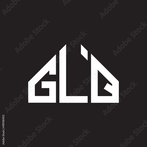 GLQ letter logo design on Black background. GLQ creative initials letter logo concept. GLQ letter design. 