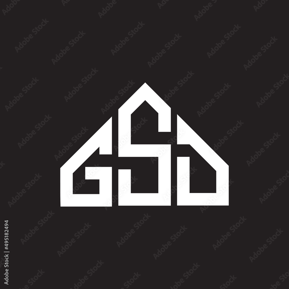 GSD letter logo design on Black background. GSD creative initials letter logo concept. GSD letter design. GSD letter logo design on Black background. GSD creative initials letter logo concept. GSD letter design.