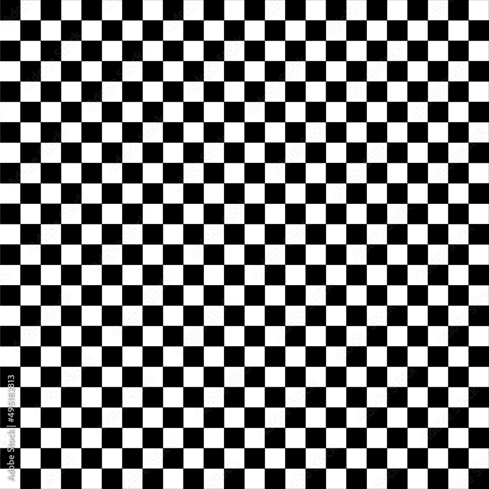 Fototapeta premium Checkered, squared pattern element. Race, racing, finishing line flag. Chessboard, checkerboard shape vector