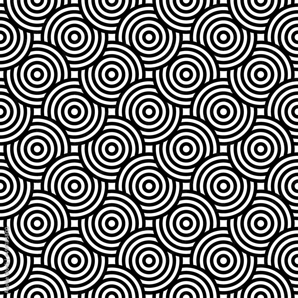 Seamless repeating geometric pattern illustration design