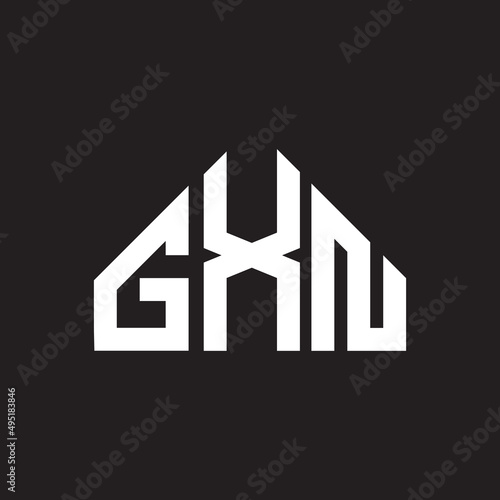 GXN letter logo design on Black background. GXN creative initials letter logo concept. GXN letter design. 