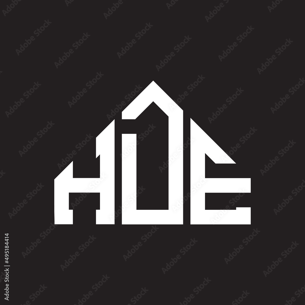 HDE letter logo design on Black background. HDE creative initials letter logo concept. HDE letter design. HDE letter logo design on Black background. HDE creative initials letter logo concept. HDE letter design.