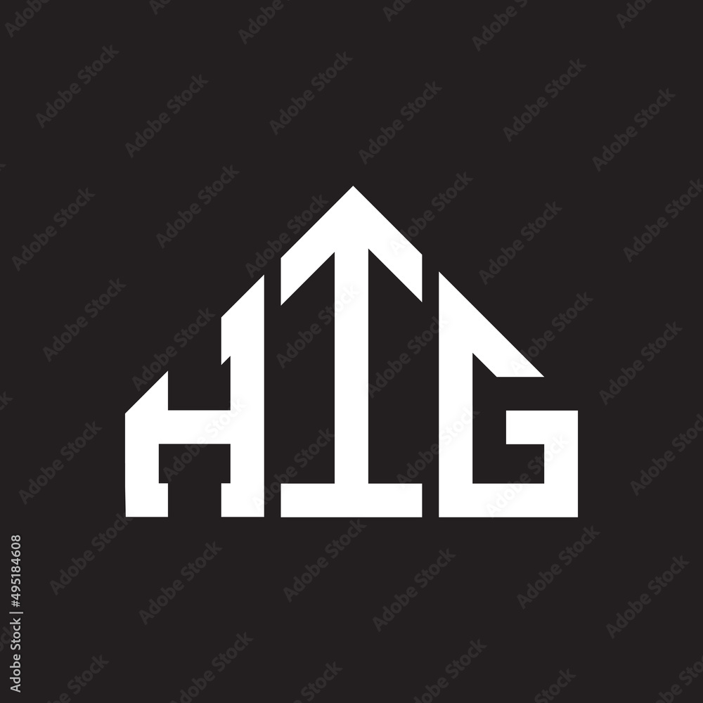 HIG letter logo design on Black background. HIG creative initials letter logo concept. HIG letter design. HIG letter logo design on Black background. HIG creative initials letter logo concept. HIG letter design.