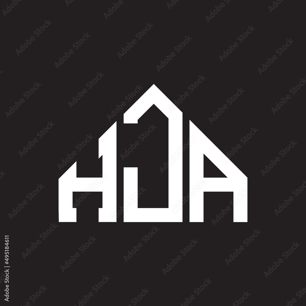 HJA letter logo design on Black background. HJA creative initials letter logo concept. HJA letter design. HJA letter logo design on Black background. HJA creative initials letter logo concept. HJA letter design.